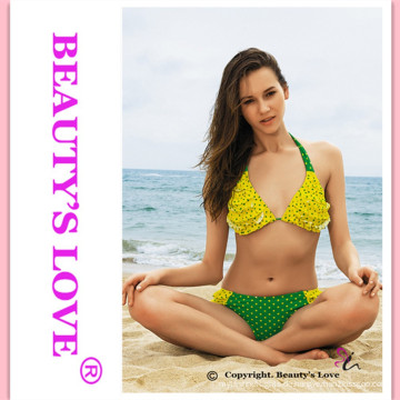 2015 reizvolles einteiliges Badebekleidungsdamen reizvolles Bikini-Strandkleid